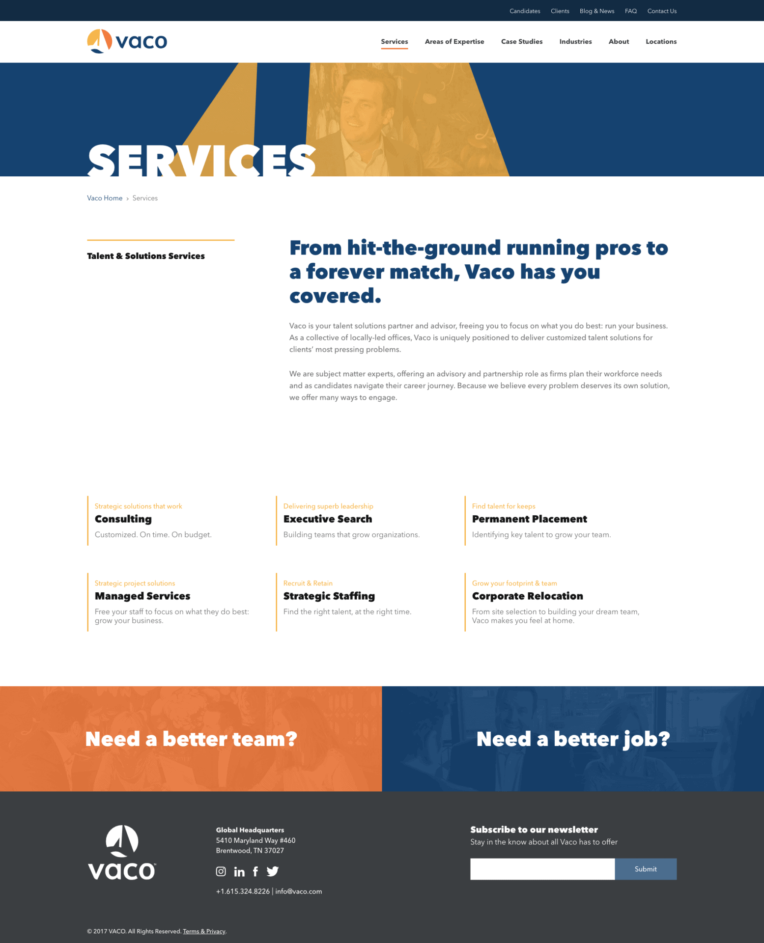 Vaco – Recruiter Services 