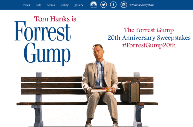 Forrest Gump 20th Anniversary Experience 