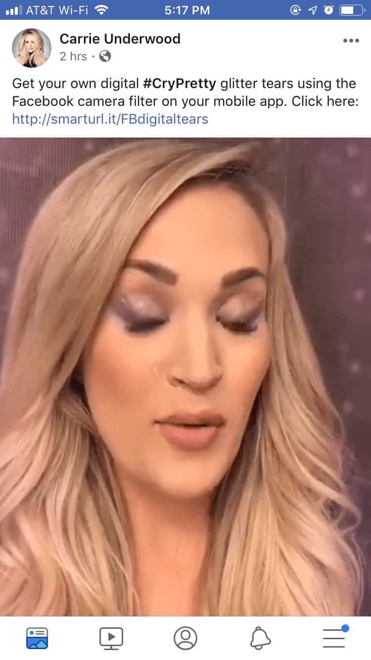 Carrie Underwood “Cry Pretty” Augmented Reality 