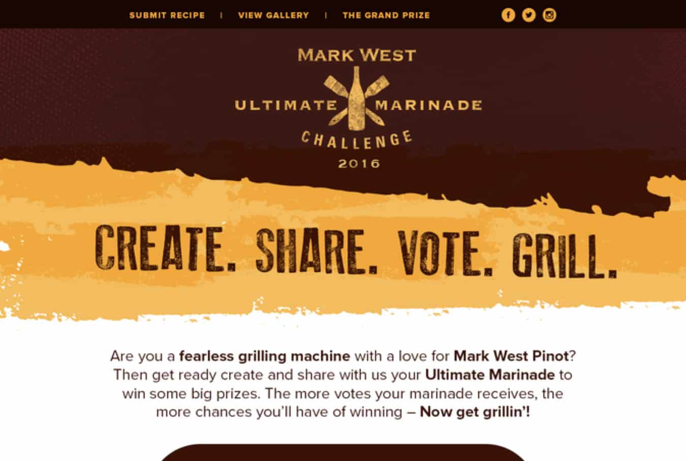 Mark West Marinade Challenge 