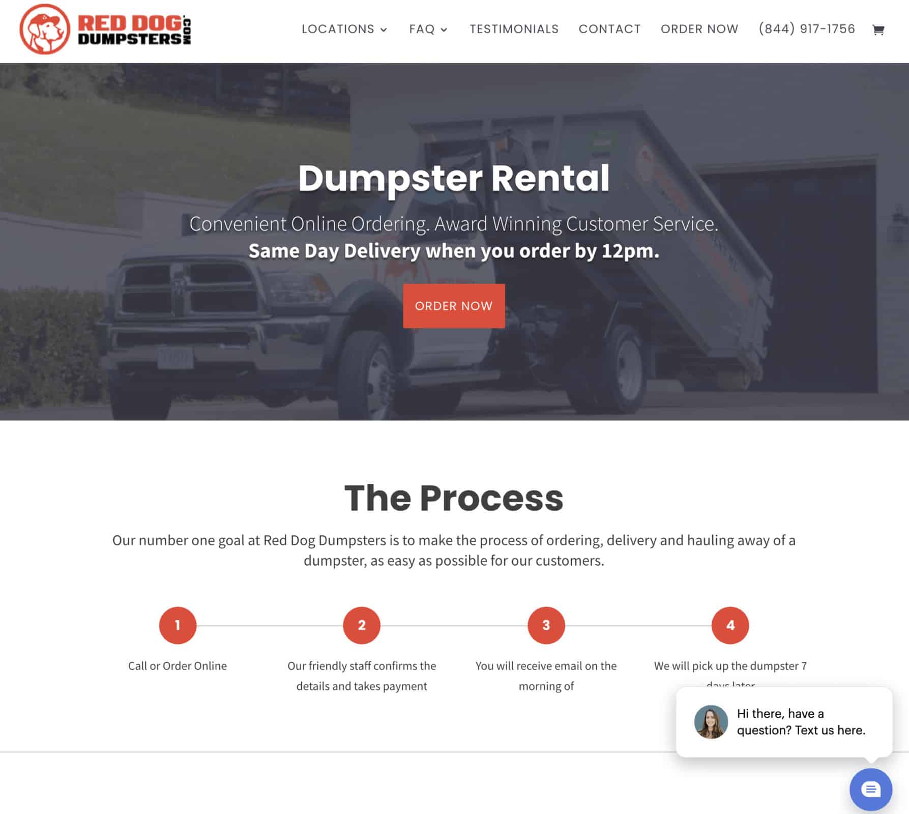 Red Dog Dumpsters: Website 
