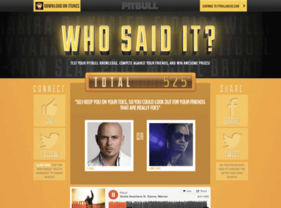 Sony Music: Pitbull Who Said It? 