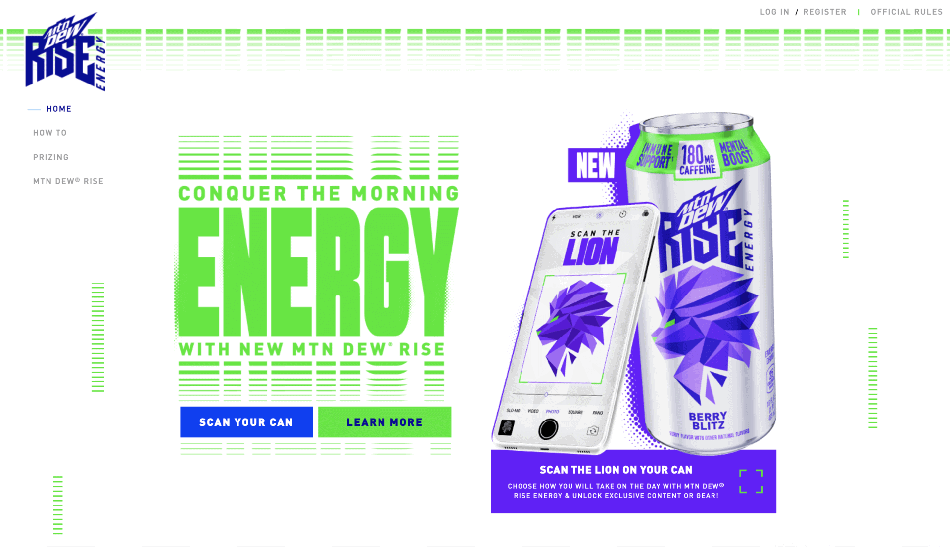 MTN DEW Rise Energy Sweepstakes 
