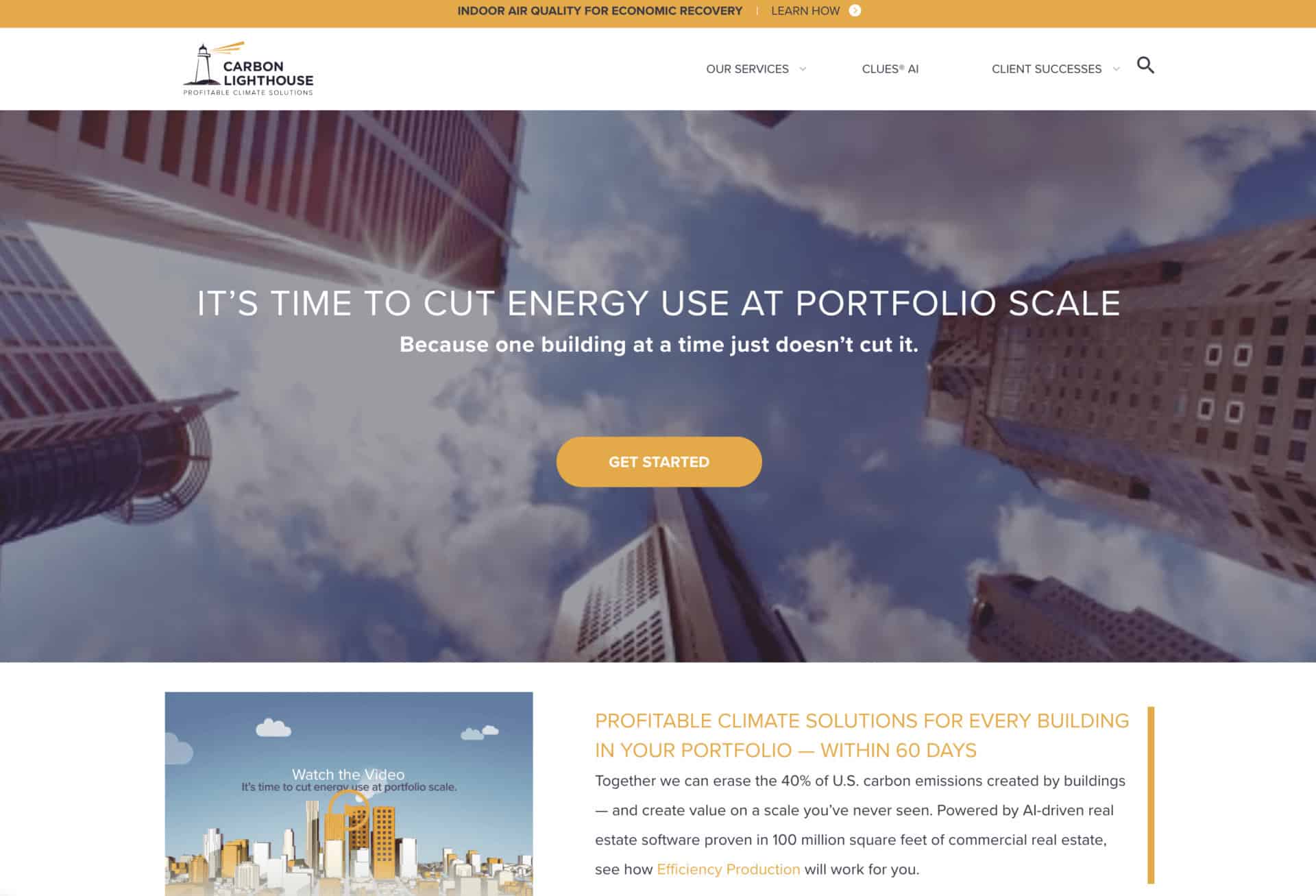 Carbon Lighthouse: Website 