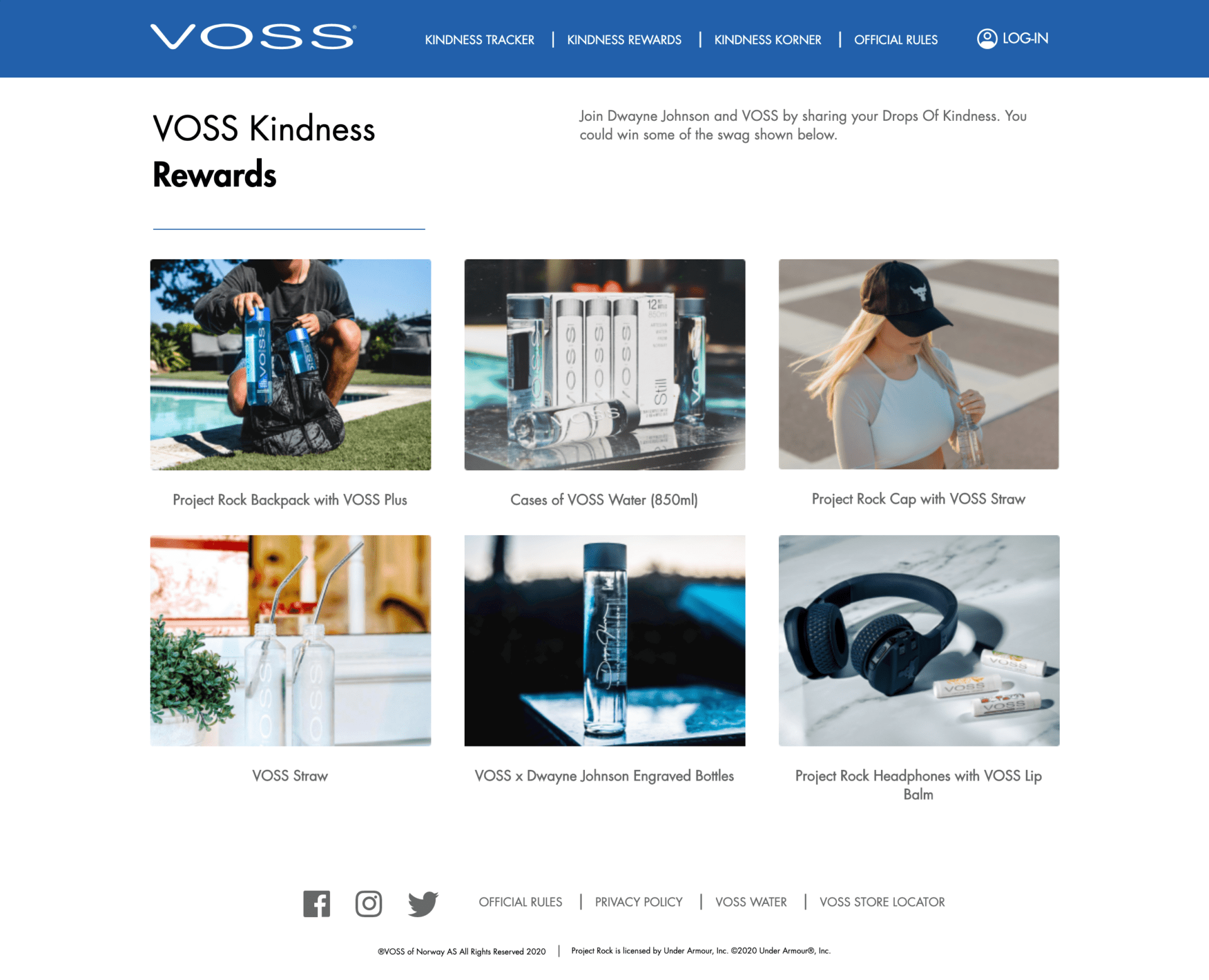 Voss Water + “The Rock”: Acts of Kindness 