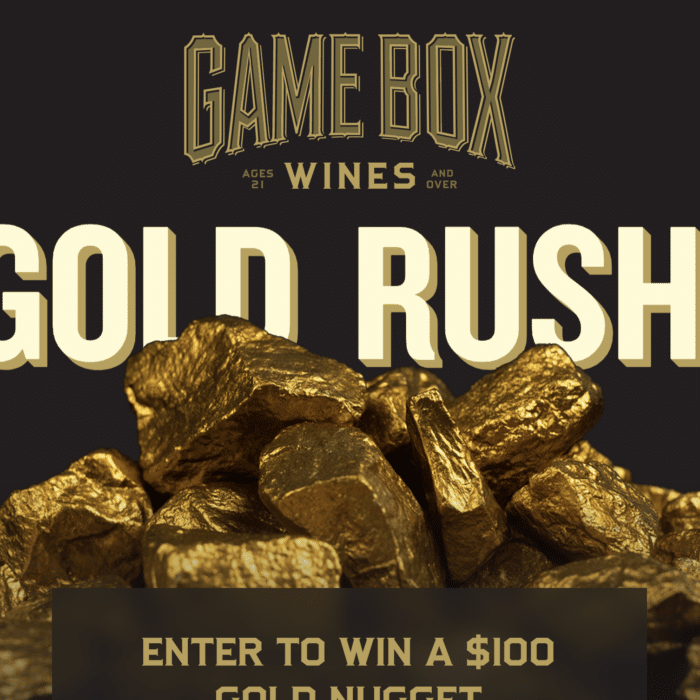Game Box Wines: Gold Rush Sweeps