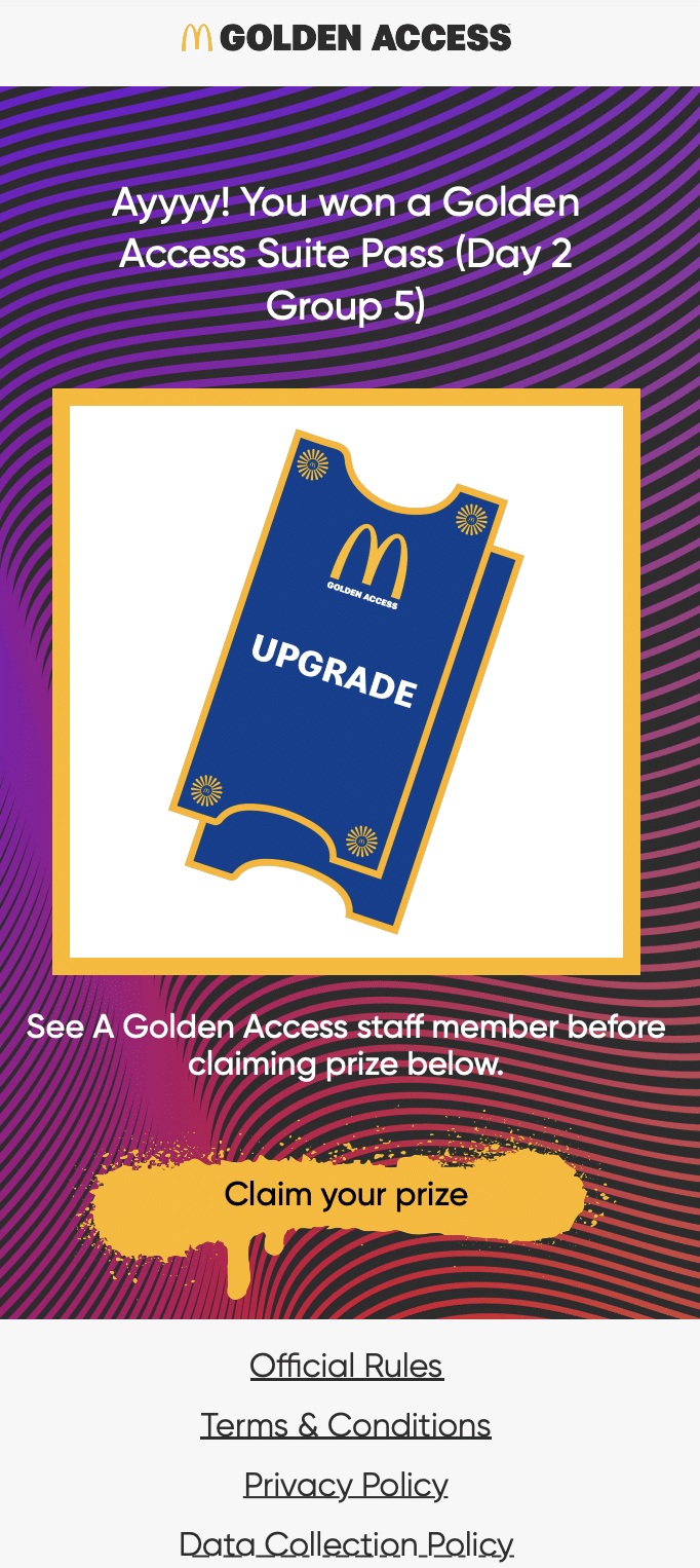 McDonald’s: Golden Access 