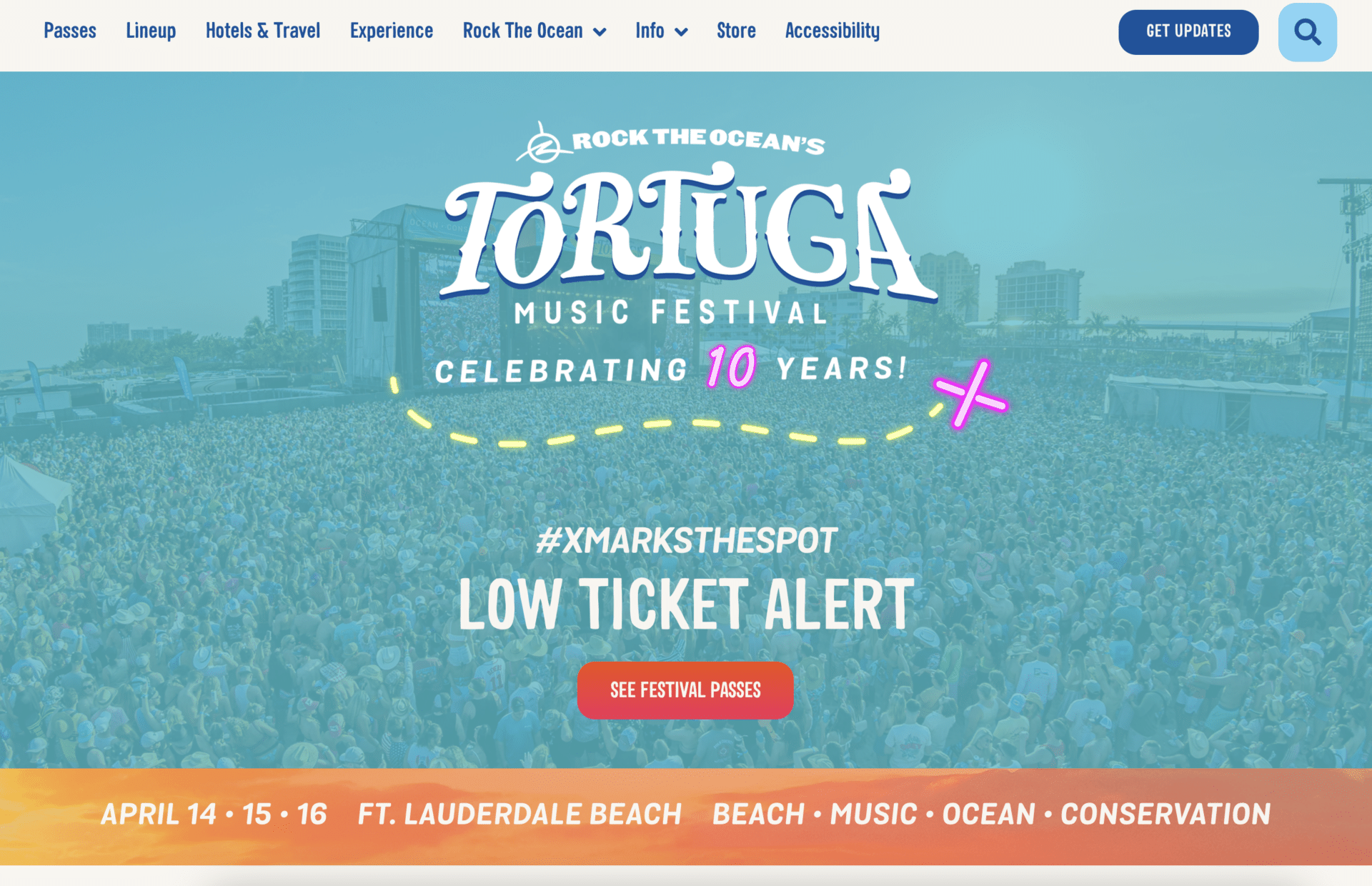 Tortuga Music Festival: Website 