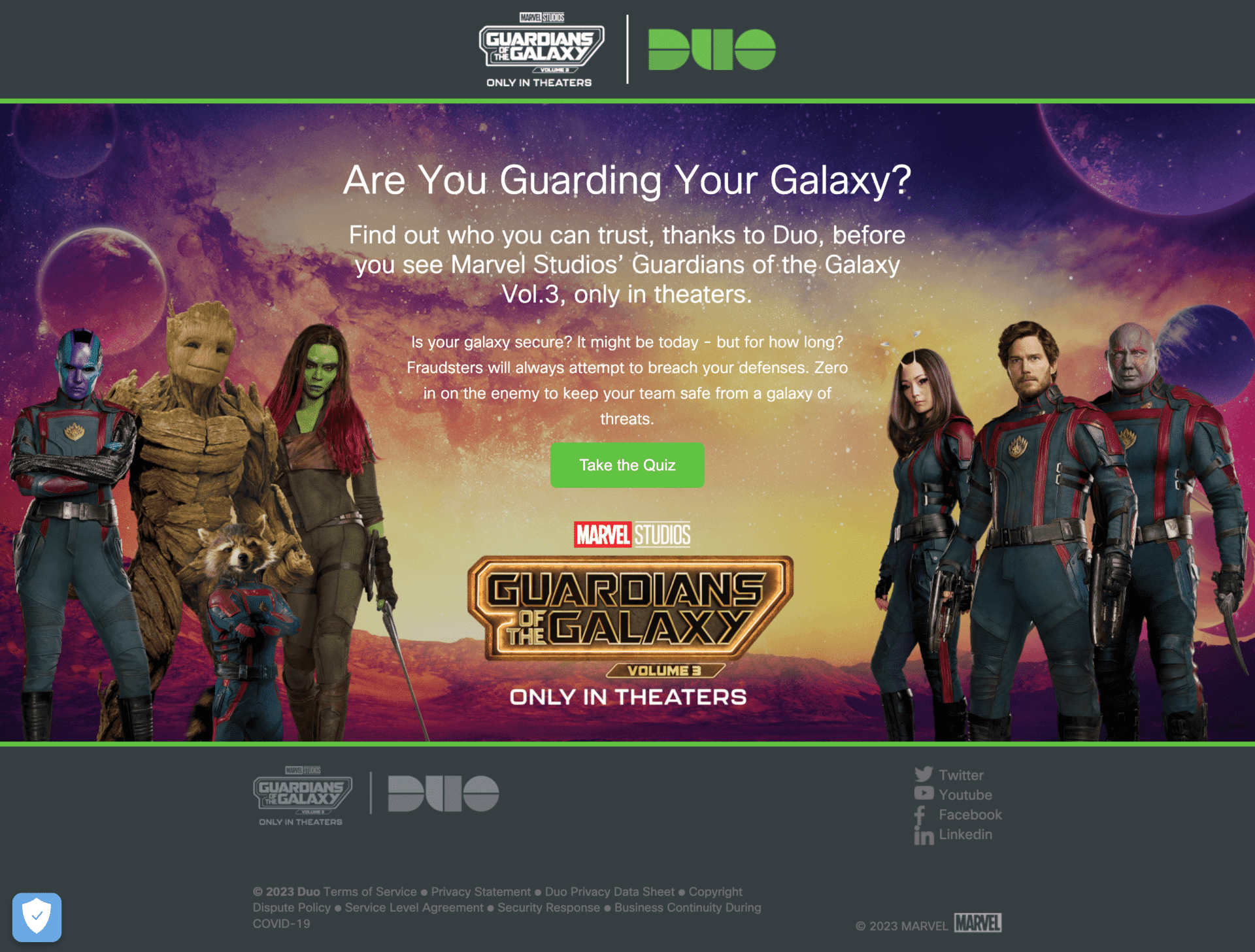 Cisco + Guardians of the Galaxy Interactive Quiz 